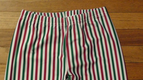 American Apparel Youth Candy Cane Stripe Nylon Tricot Leggings - Picture 2 of 5