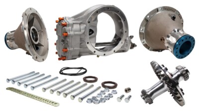 NEW TIGER QUICK CHANGE REAR END,4:86,POLISHED R&P,CTD BELLS,LOW DRAG