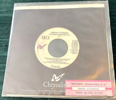 Sinead O'Connor: Nothing Compares 2 U 45 Chrysalis/1990 w/jukebox strip VG+