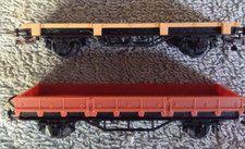 Meccano HO Konvolut 2 achsige Flachwagen sehr guter Zustand