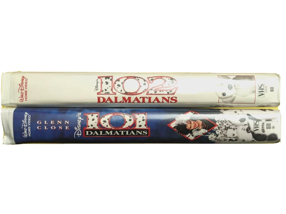 101 Dalmatians and 102 Dalmatians VHS Walt Disney Video GLENN CLOSE Foto 2 de 3