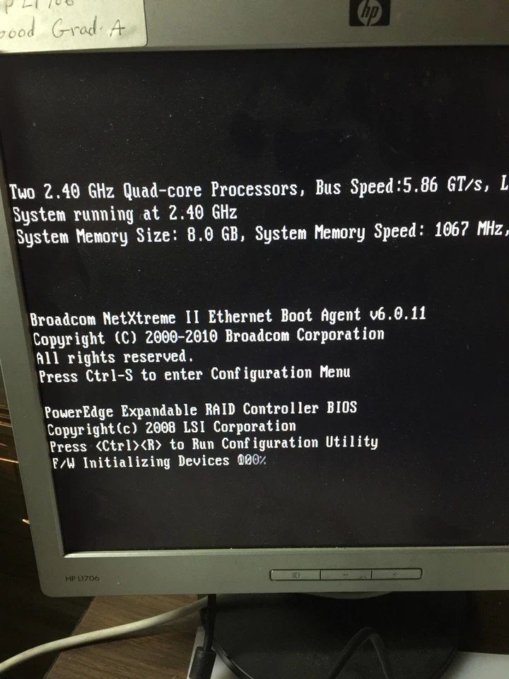 DELL POWEREDGE R710 LFF 2x QUAD CORE 2.4GHz 8GB RAM NO HDD Server - Image 3 of 4