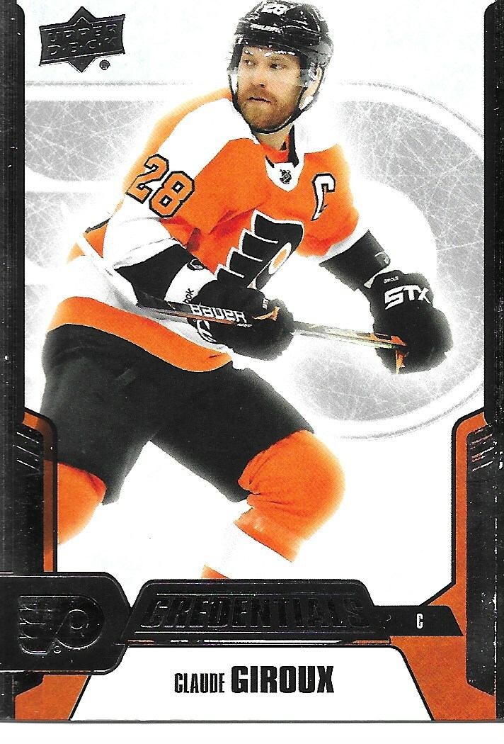 19-20 2019-20 UD Credentials Claude Giroux #37-PanthersFlyers