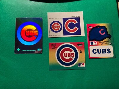 1981-84 Fleer MLB Chicago Cubs Team Logo Stickers. Lot of 4 FREE ...