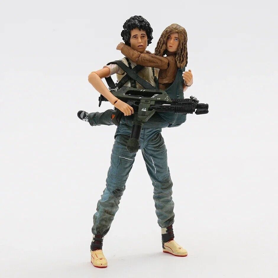 Neca Aliens 2 Ripley Newt Pvc Figure Ellen Giger Xenomorph