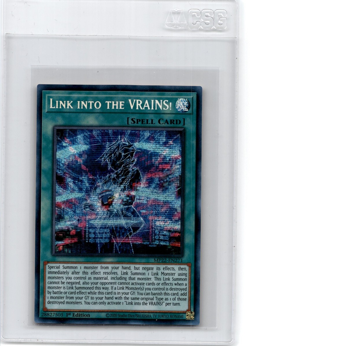 yugioh into the vrains card VRAINS! - Prismatic Secret Rare - HC01-JP043 This Link Summon cannot be negated Link into the VRAINS!