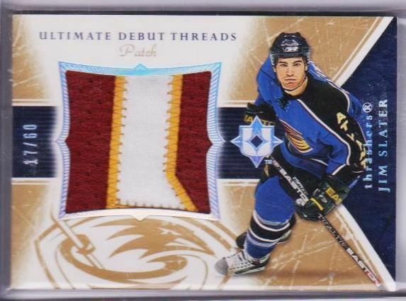 05-06 Jim Slater Ultimate Debut Thread Patch Rookie 17/60
