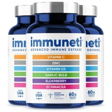 Immuneti - Advanced Immune Defense 6-in-1 Powerful Blend of Vitamin C Vitamin...