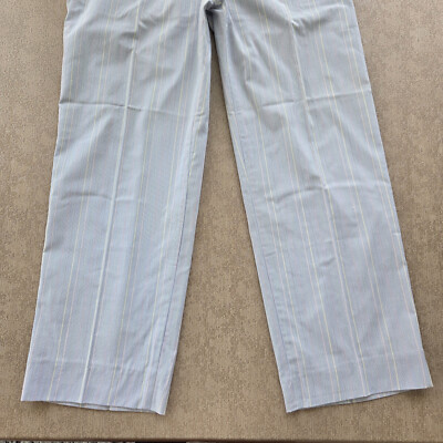 Christian Dior Set Pants Shirt Men's S Blue Stripe VTG Monsieur