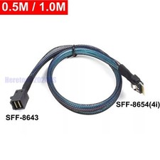 PCIE 4.0 Slimline SAS SFF-8654 Cable 4i to Mini SAS HD SFF-8643 Adapter Cable US