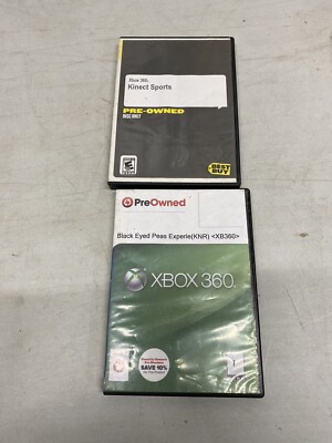 Kinect Sports Black Eyed Peas Experience XBOX 360 Games Lot of 2