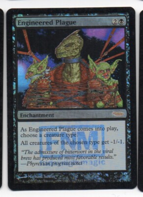 MtG Künstliche Pest Engineered Plague FOIL (Friday Night Magic)