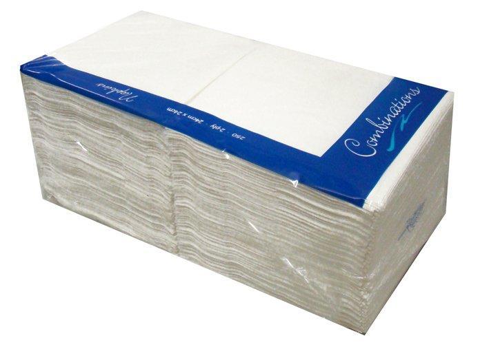 Cocktail Napkins White 24cm  - Pack of 250