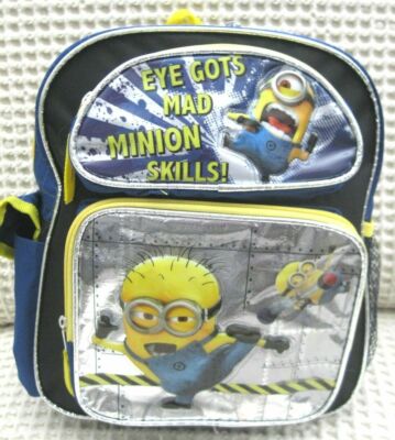Despicable Me 2 Jerry Stuart 12'' Eye Gots Mad Minion Skills Toddler Backpack-New