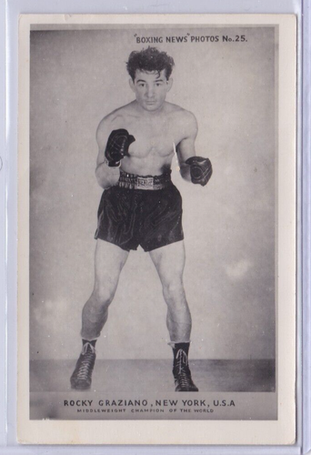 1940-70 Boxing News Photos Rocky Graziano #25 - 第 1/2 張圖片