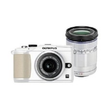 USED Olympus E-PL2 12.3MP with 14-42mm  40-150mm White Excellent FREE SHIPPING