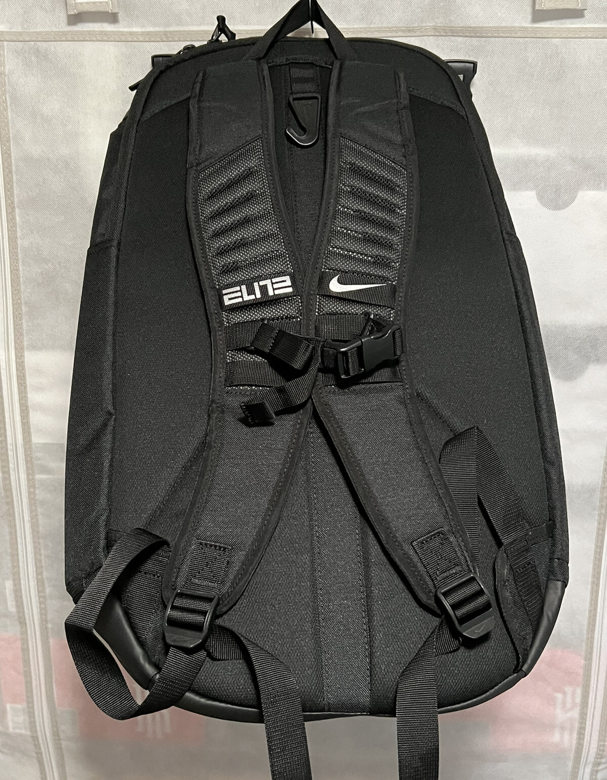 Nike Hoops Elite Pro Backpack Basketball Black Metallic Silver DA1922
