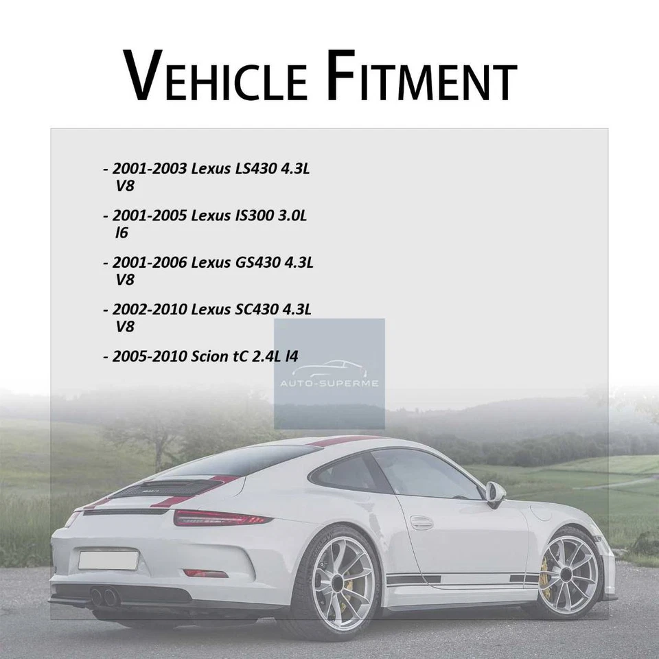 Pernos de pinza de freno delanteros 4 piezas para 2001 2002 2003 2004 2005 Lexus IS300 3,0 L Foto 3 de 4