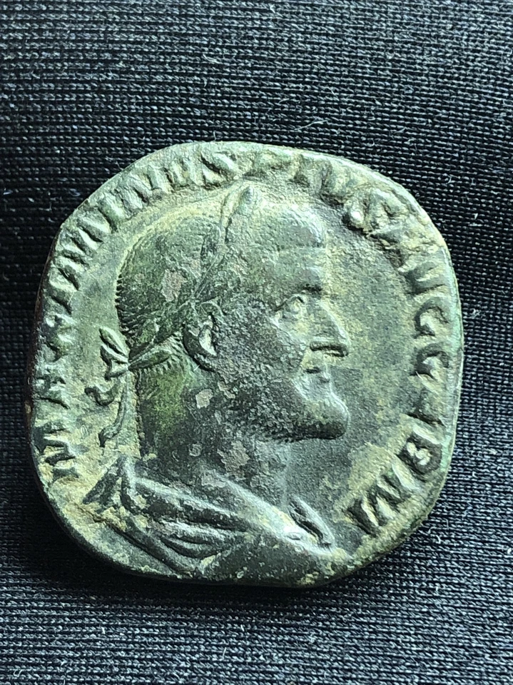 ancient roman coin Maximinus I 235-238 A.d. Ae Sestertius Nice Bronze Ancient - Image 4 of 4