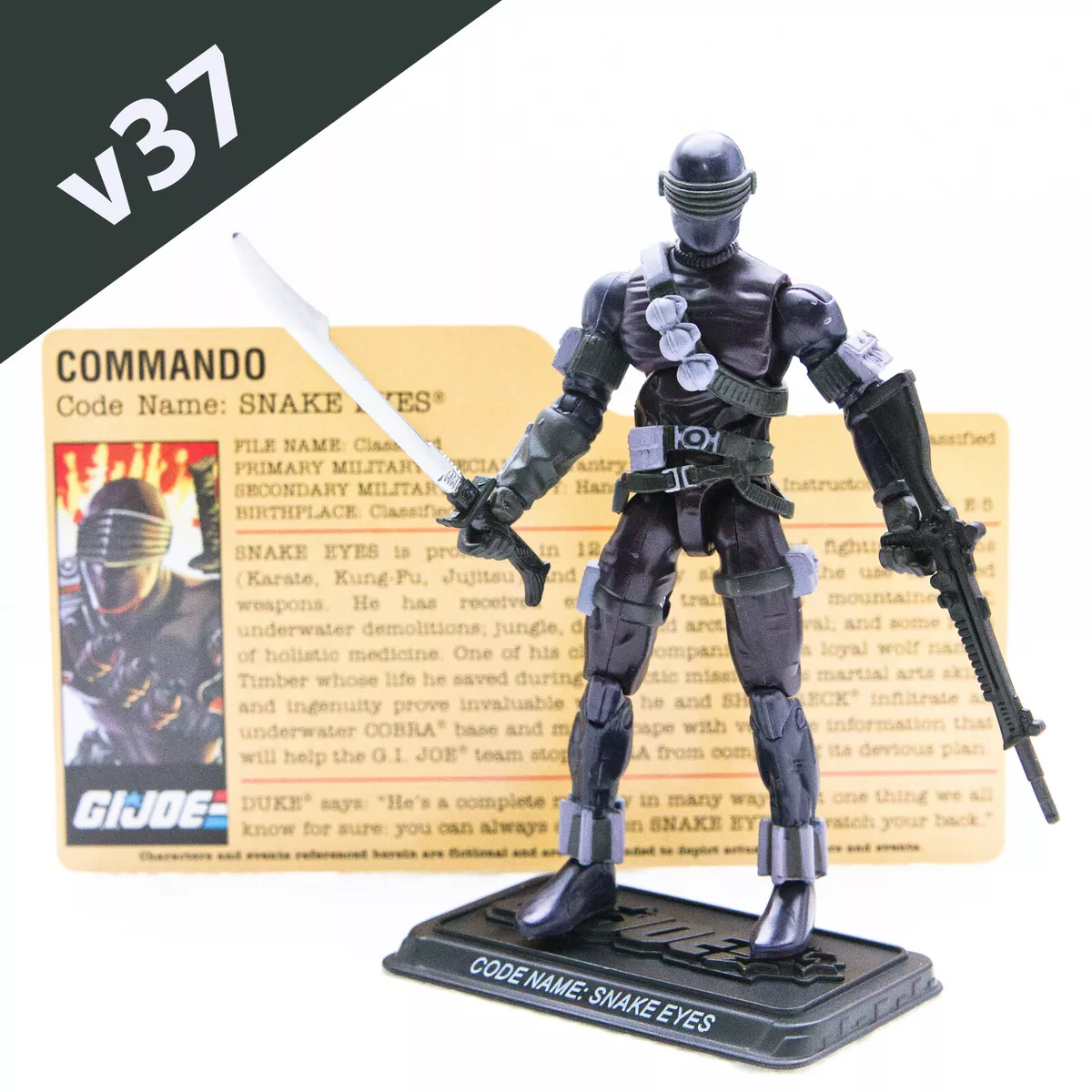 Gi joe 25th hotsell anniversary snake eyes