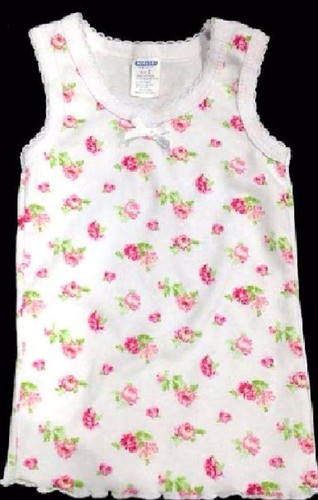 4pk Girls Regular Straps Tank Tops Cotton Undershirts Toddler Kids Size 1~12 - Picture 7 of 12