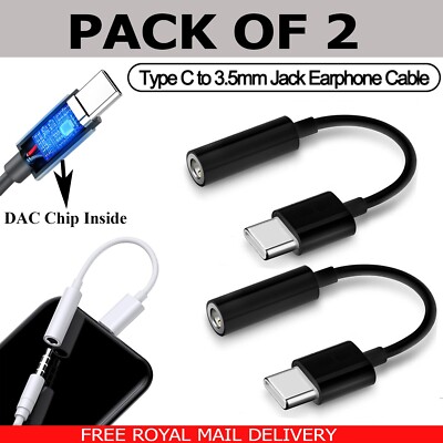 Pack of USB C To Headphones Adapter For Google Pixel