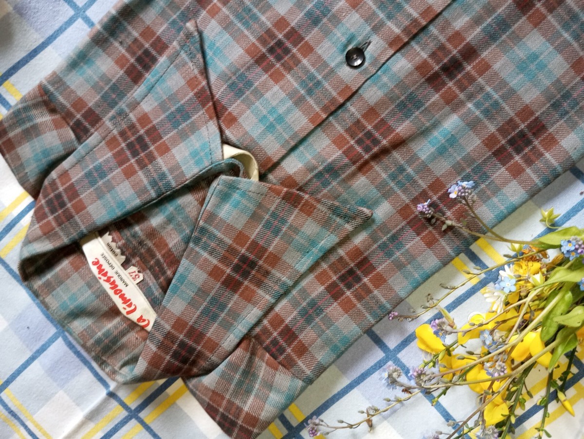 Chemise Vintage La Limousine Pans Coton Rayée Taille 38 - Neuf Sans Étiquettes