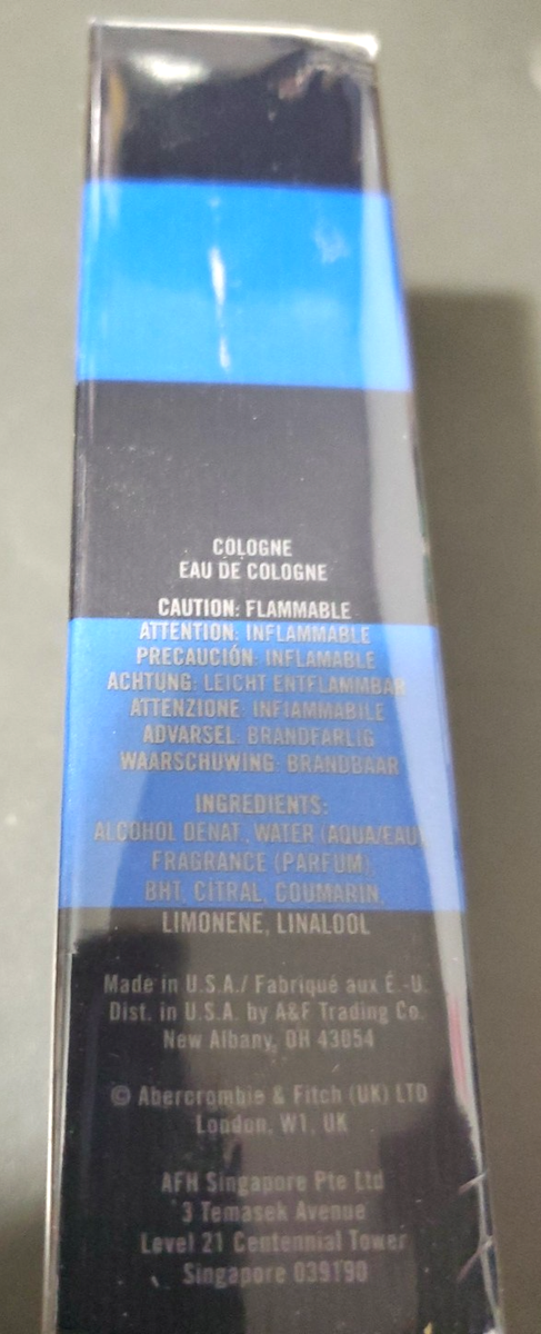 A&F 1892 BLUE Cologne SPRAY MEN 1.7 Oz 50ML DISCONTINUE RARE, SEE