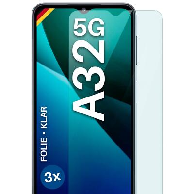 3x Schutzfolie für Samsung Galaxy A32 5G Displayschutz Klar flexibel kein Glas