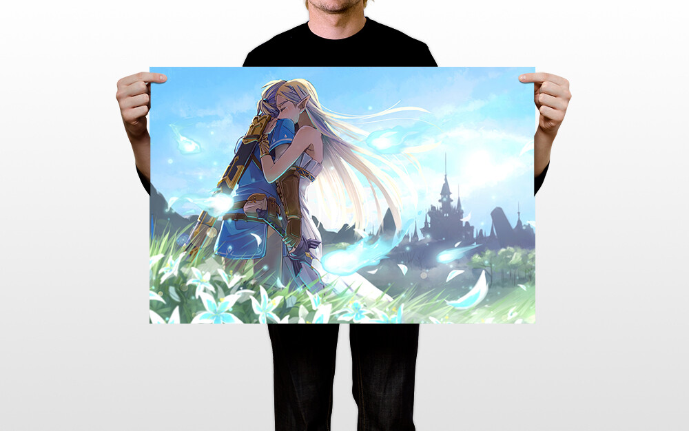 The Legend Of Zelda Breath Of The Wild Game Wall Art Home Decor