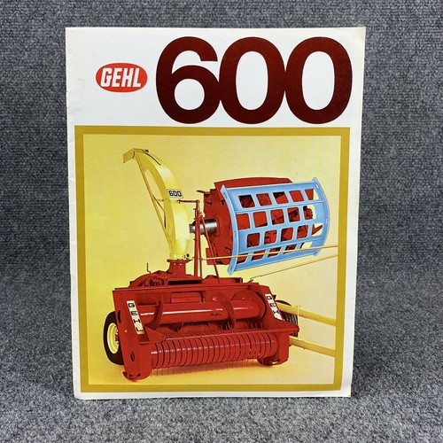 Brochure ancienne GEHL 600 300 matériel agricole tracteurs agricoles publicité