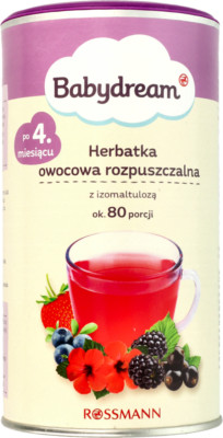 BABYDREAM Baby Tea: FOREST FRUIT From the 4th month ORGANIC-FREE SHIP