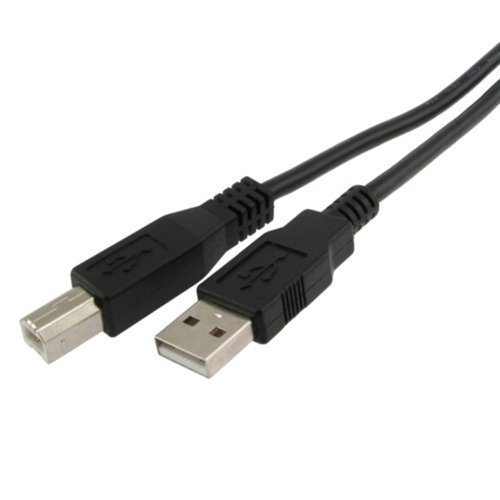 USB 2.0 Printer Scanner Cable Type A Male to Type B Male (25ft) - Black - Bild 2 von 2