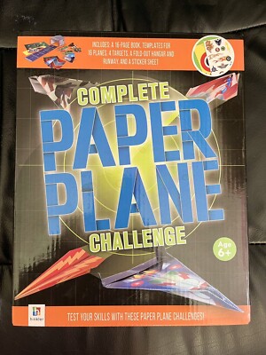 Complete Paper Plane Challenge by Hinkler: 16 Pg & Templates, Hangar, Runway,etc