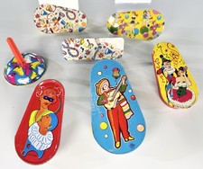 Vintage New Year's Eve Noise Makers LOT Clackers Tin Litho Kirchhof US Metal Toy