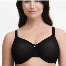 Chantelle C Magnifique Black C18910 Full Coverage Bra Bundle of 3 Size 34 DDDD