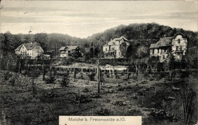 Postcard Malche Bad Freienwalde an der Oder, view of villas - 11577220