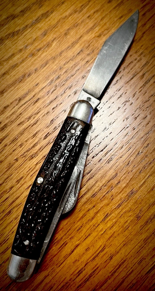 COLLECTOR BOKER TREE BRAND 7588 SOLINGEN GERMANY 3 BLADE PREMIUM STOCK KNIFE - Image 4 of 4