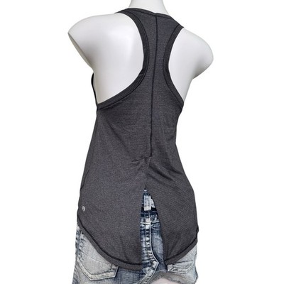Lululemon All Tied Up - Tank Top Heathered Grey With Tie Back Option In Size 2