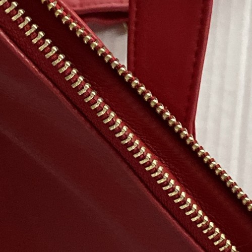 Radley London Red Leather Zip Around Cross Body Purse Bag Adjustable Strap NWT - Picture 23 of 24