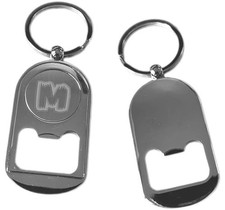 Engraved Metal Rectangular Bottle Opener Keychain