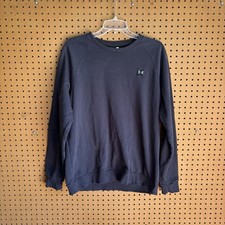 Under Armour Rival Fleece Crewneck Sweatshirt Pullover Black Men s Size Large