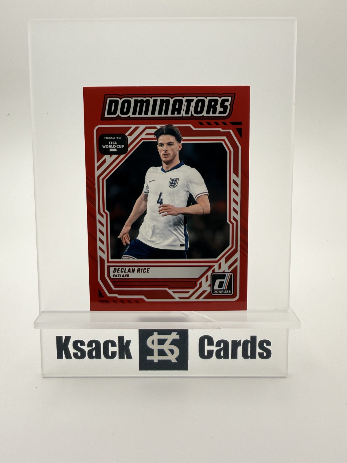 2025-26 Panini Donruss Road to FIFA WC Red  Dominators Declan Rice #6