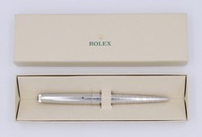 ROLEX PEN PLATINUM FINISHED STYLO BOLIGRAFO LUXE BLUE PENNA EXCLUSIVE NEW BOX