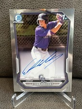 🔥Ethan Holliday 2026 Bowman Baseball 1st Prospect On Card Auto Rockies