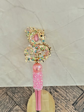 Beaded pen Custom Gifts Basket Fillers Collect Dragon Rhinestones Pink