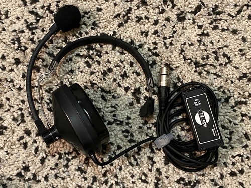 Clear-Com SMQ-1 "Que-Com" Single-Ear Headset and Beltpack Intercom System