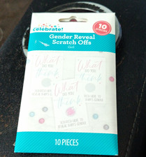 celebrate Gender Reveal Scratch Off Cards Girl 10 Pieces Girl.