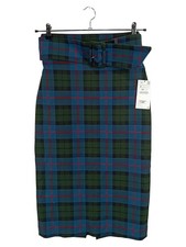 ZARA Gonna a Tubino Donna Verde Tartan Elegante (IT 40, EU 36, INT S)