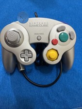OEM Nintendo GameCube Controller Silver Platinum Official Joystick T3